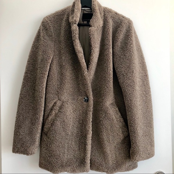 banana republic teddy coat